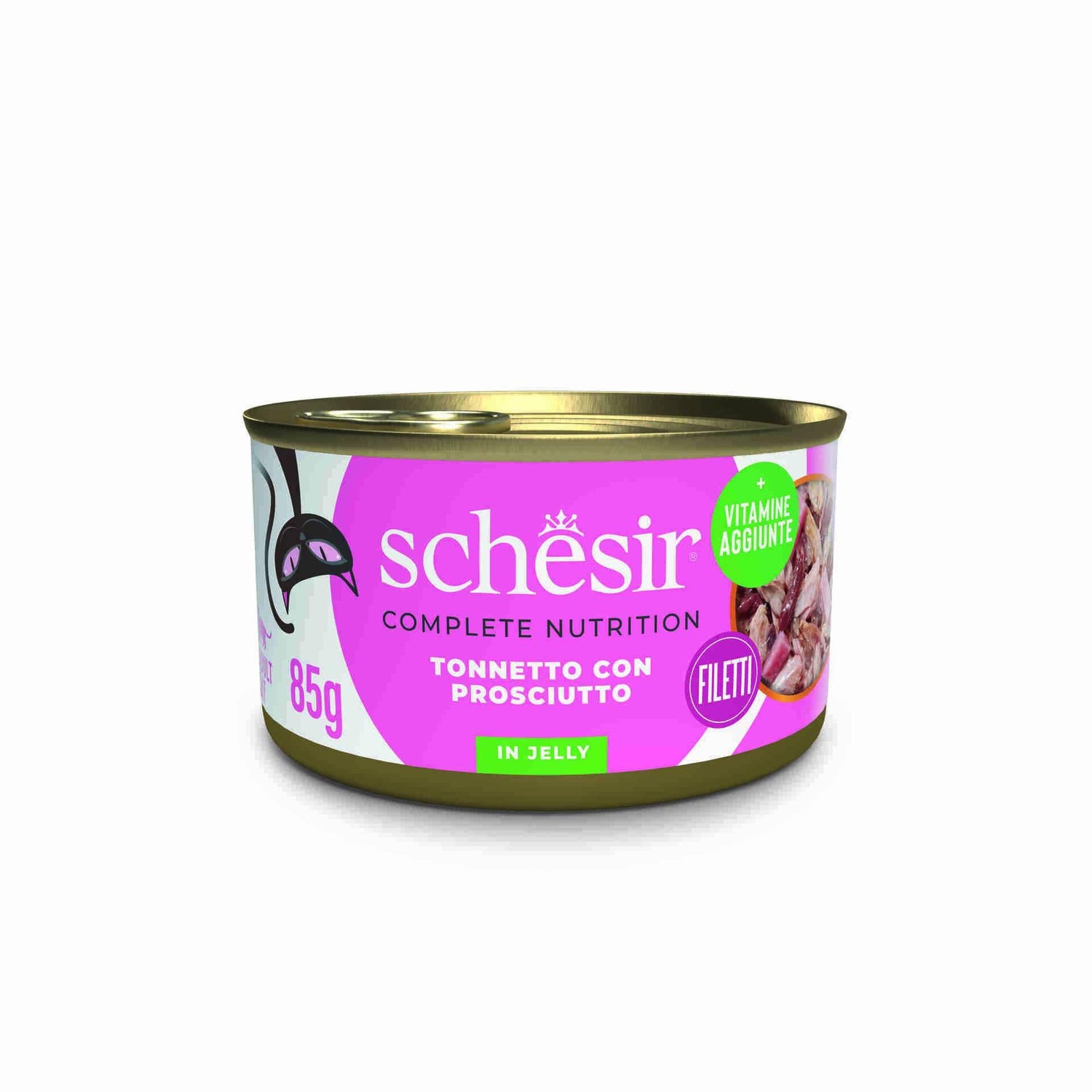 Comida Húmida para Gato Adulto Atum e Presunto em Gelatina Schesir