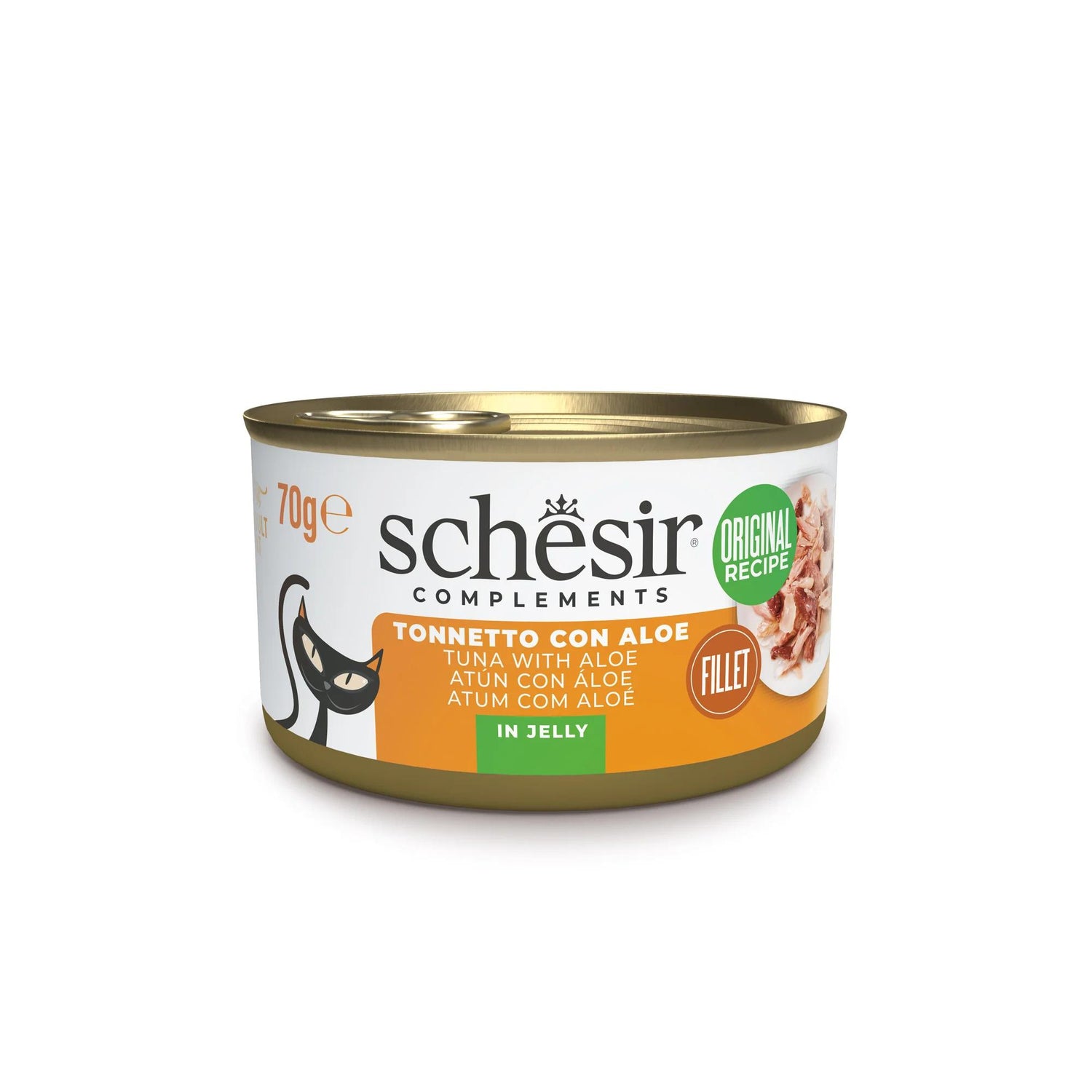 Pack Comida Húmida para Gato Adulto Atum com Aloé Vera em Gelatina Schesir