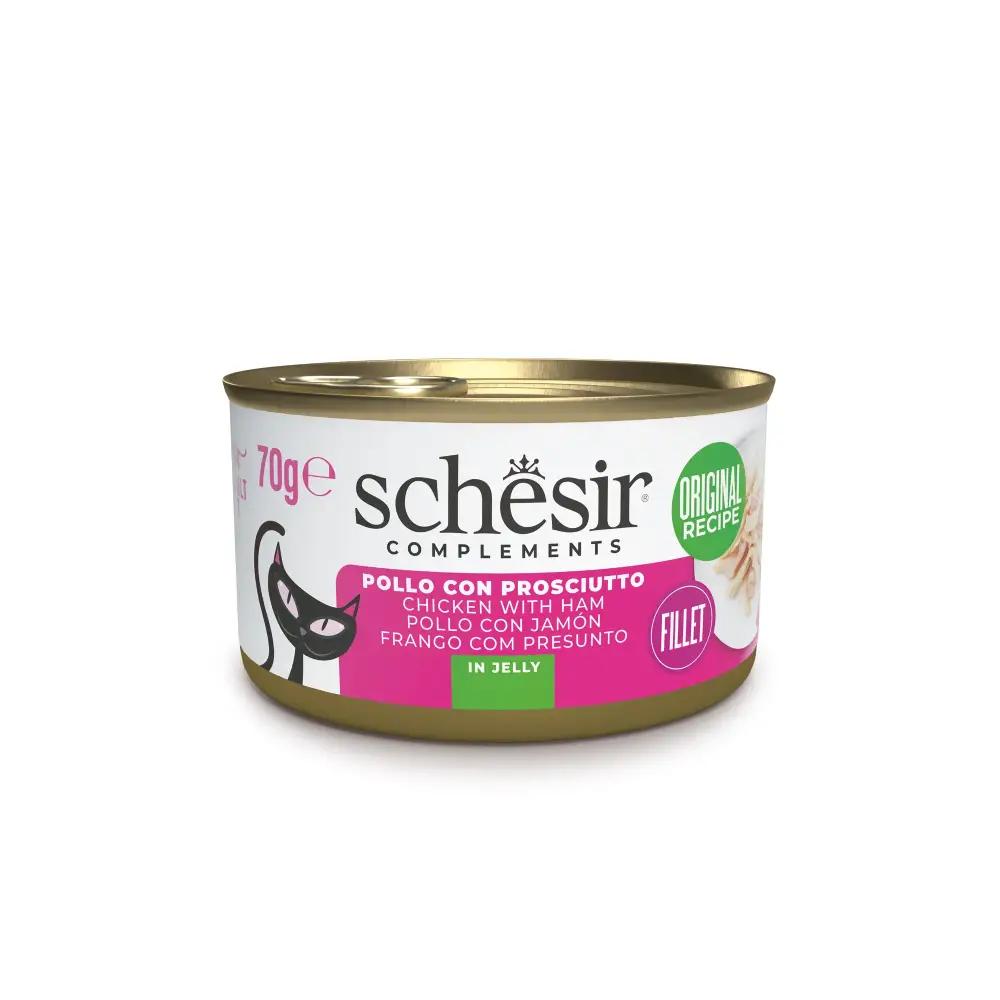 Pack Comida Húmida para Gato Adulto Frango e Presunto em Gelatina Schesir
