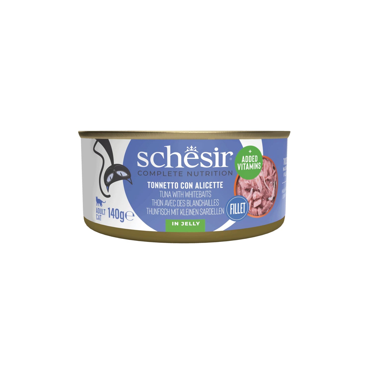 Pack Comida Húmida para Gato Adulto Atum e Sardinha Lata Schesir