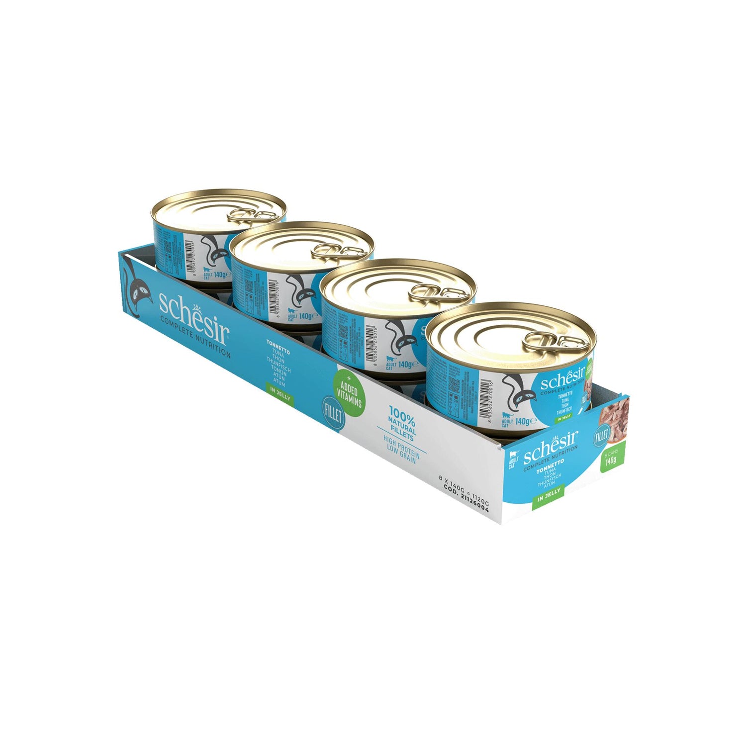 Pack Comida Húmida para Gato Adulto Atum Schesir