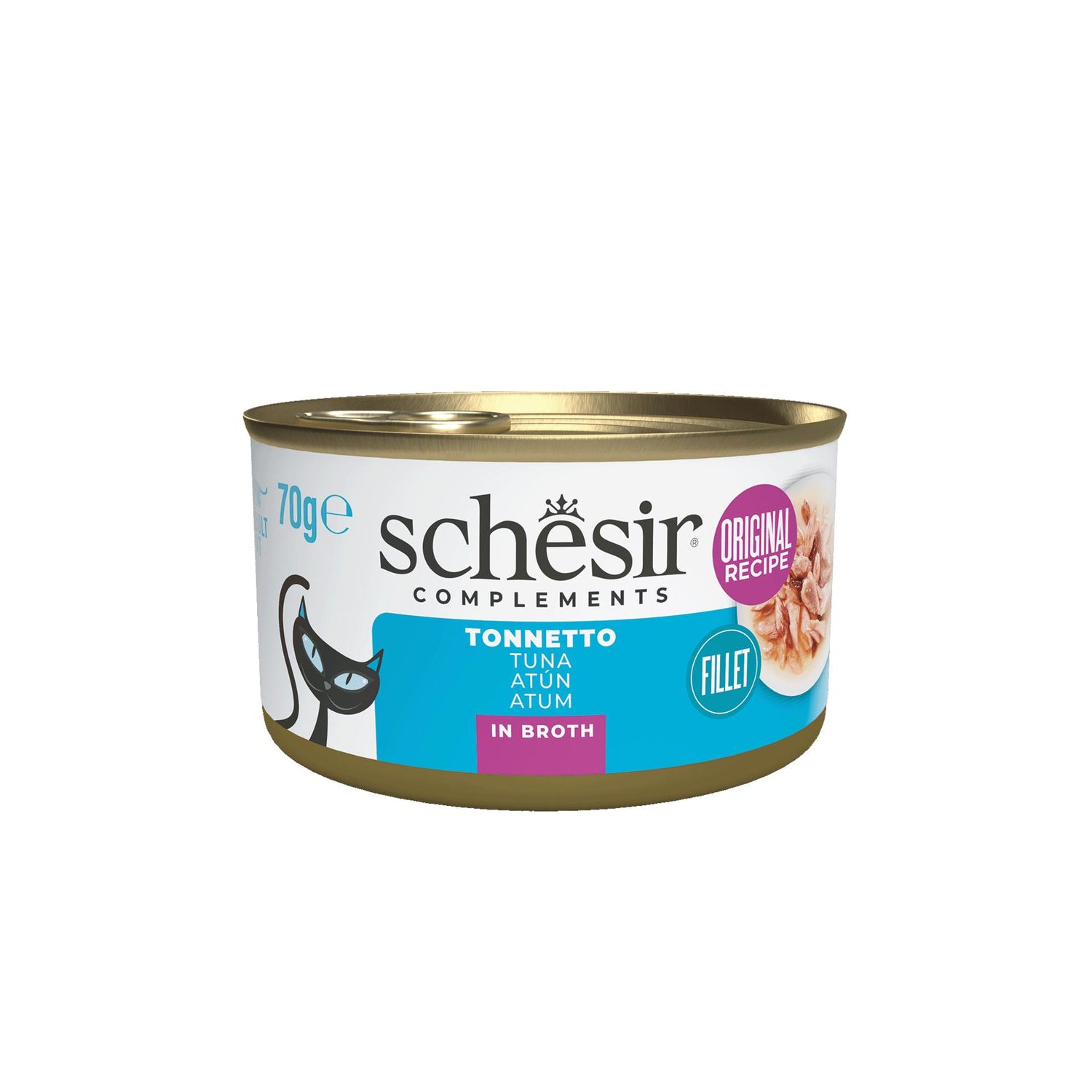 Pack Comida Húmida para Gato Adulto Atum Schesir