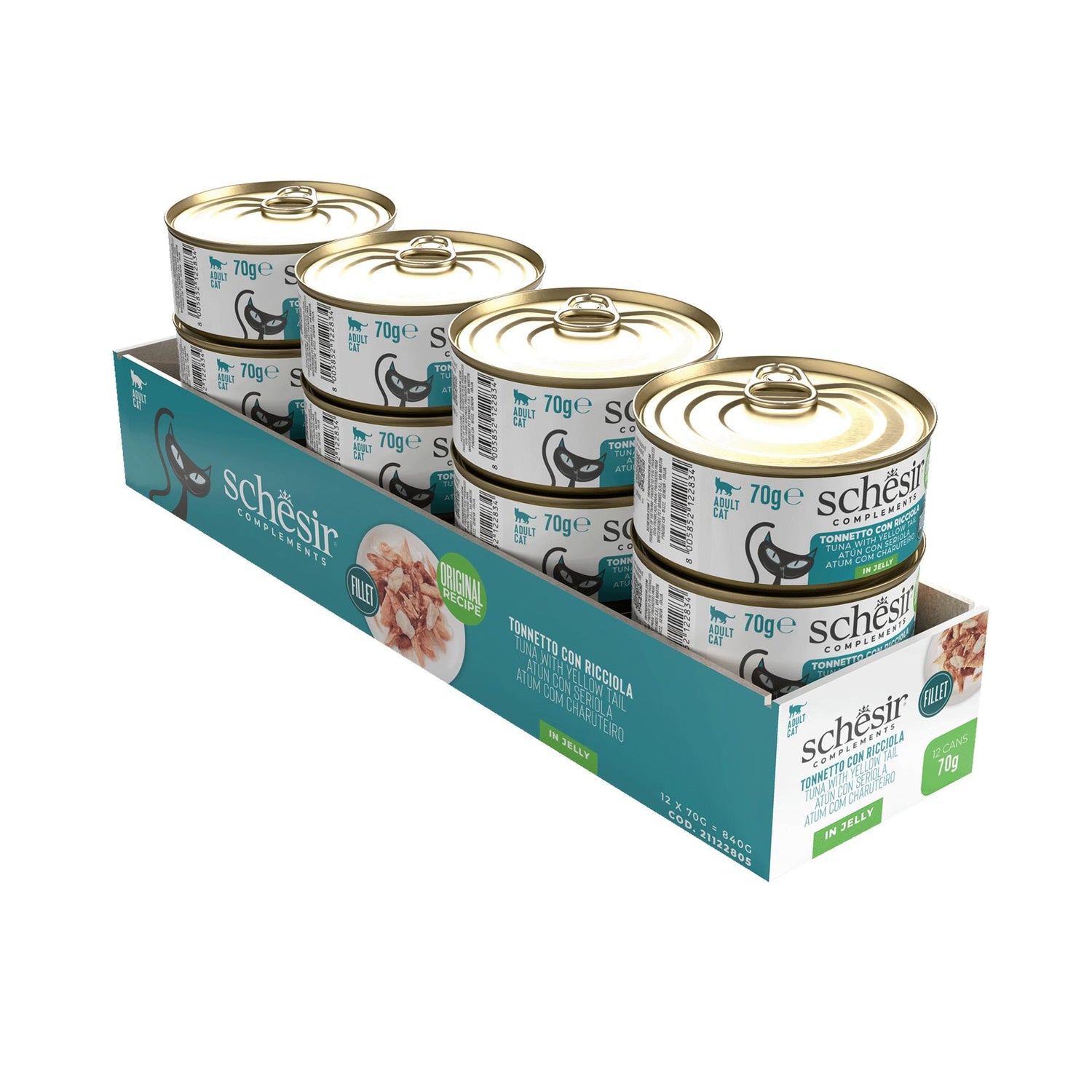 Pack Comida Húmida para Gato Atum e Charuteiro Schesir
