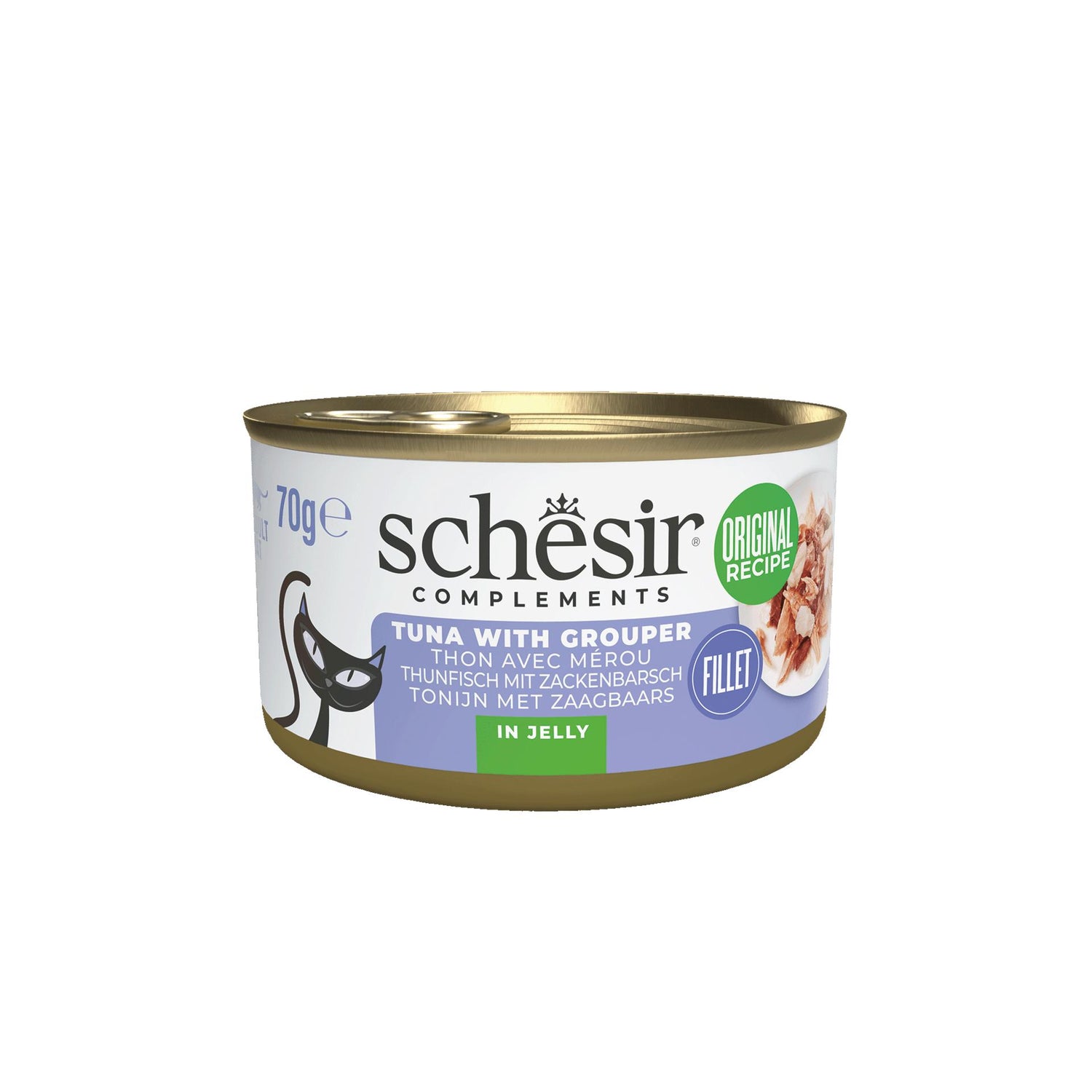 Comida Húmida para Gato Adulto Atum e Cherne Schesir