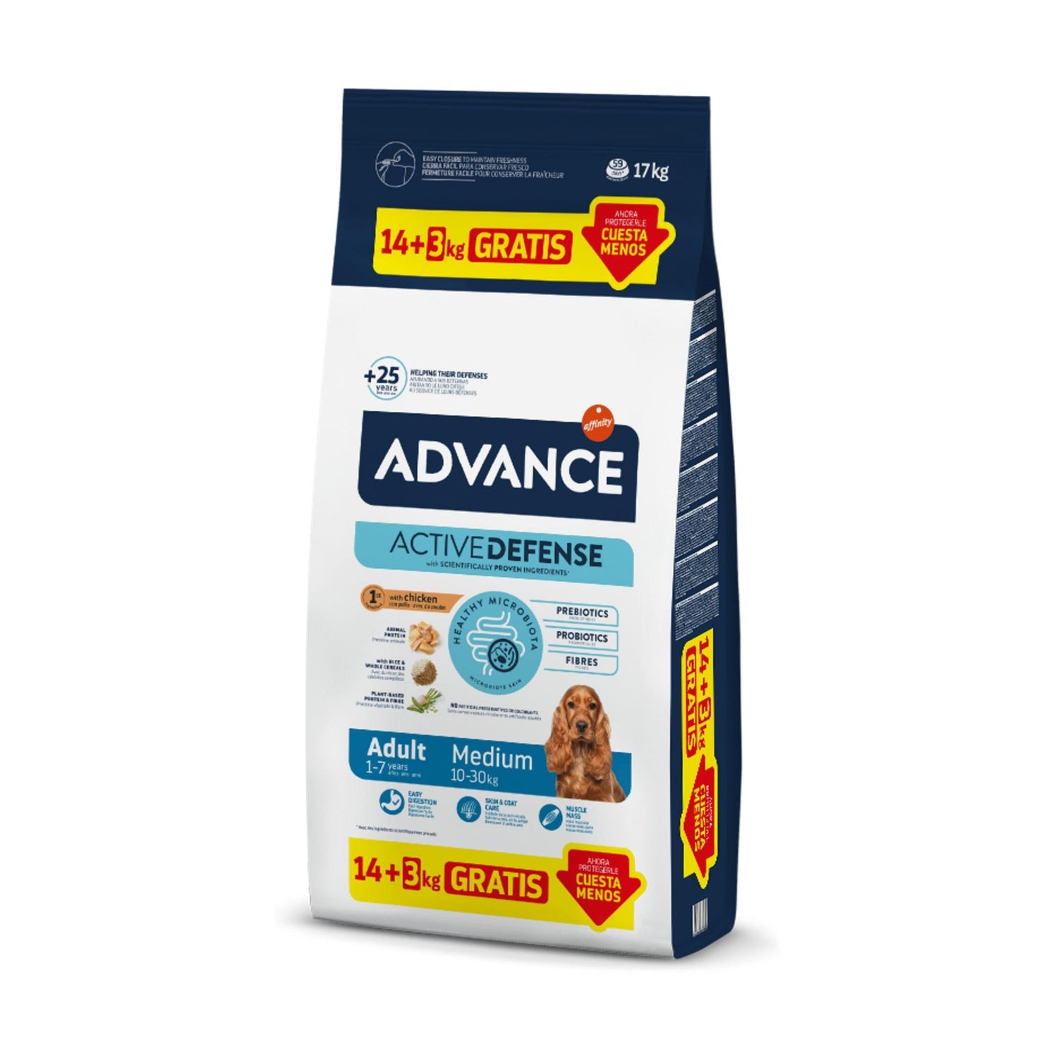 Ração para Cão Adulto Médio Frango e Arroz Affinity Advance
