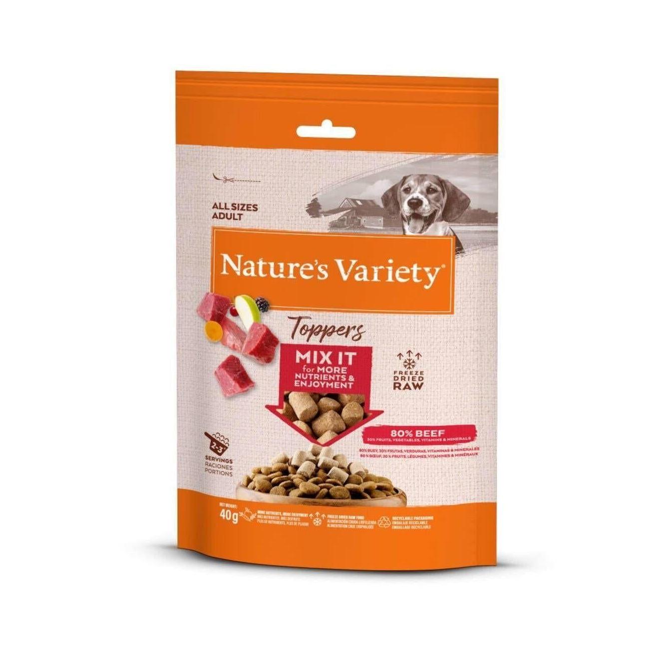 Snack para Cão Toppers Liofilizado Vaca Nature'S Variety