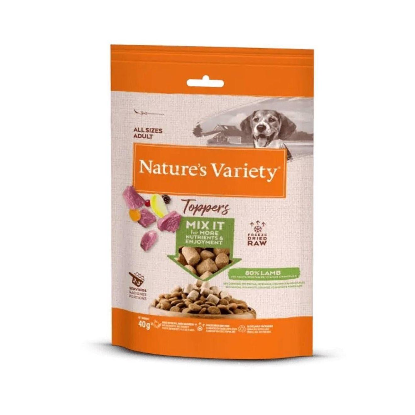 Snack para Cão Toppers Liofilizado Cordeiro Nature'S Variety