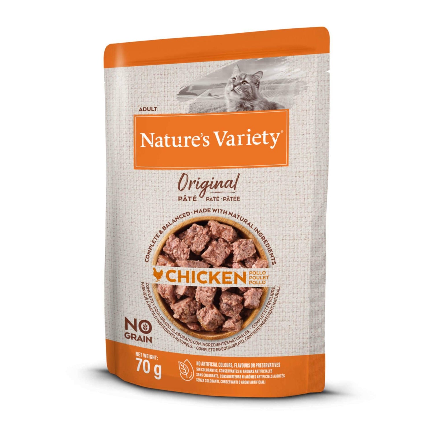 Comida Húmida para Gato Júnior Frango Nature'S Variety