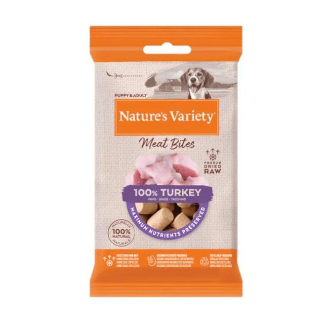 Pack Snack para Cão Meat Bites Liofilizado Peru Nature'S Variety