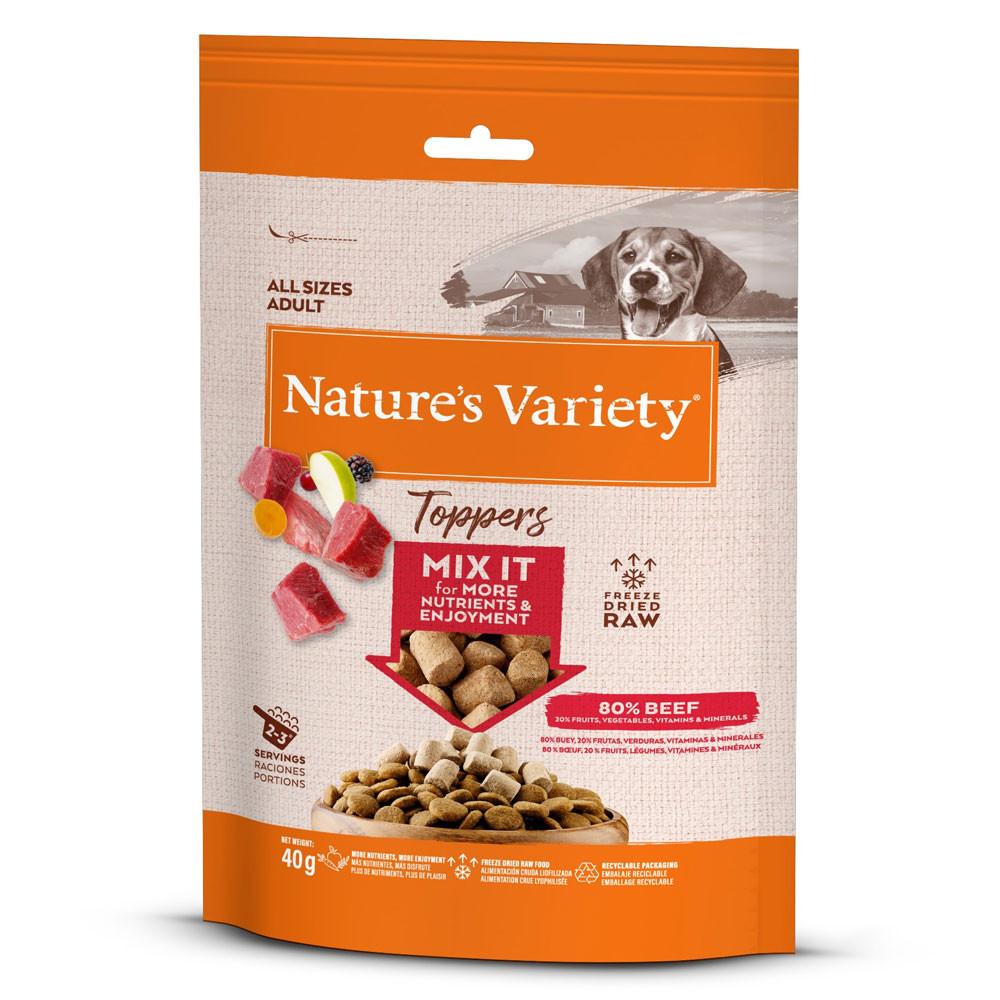 Pack Snack para Cão Toppers Liofilizado Vaca Nature'S Variety