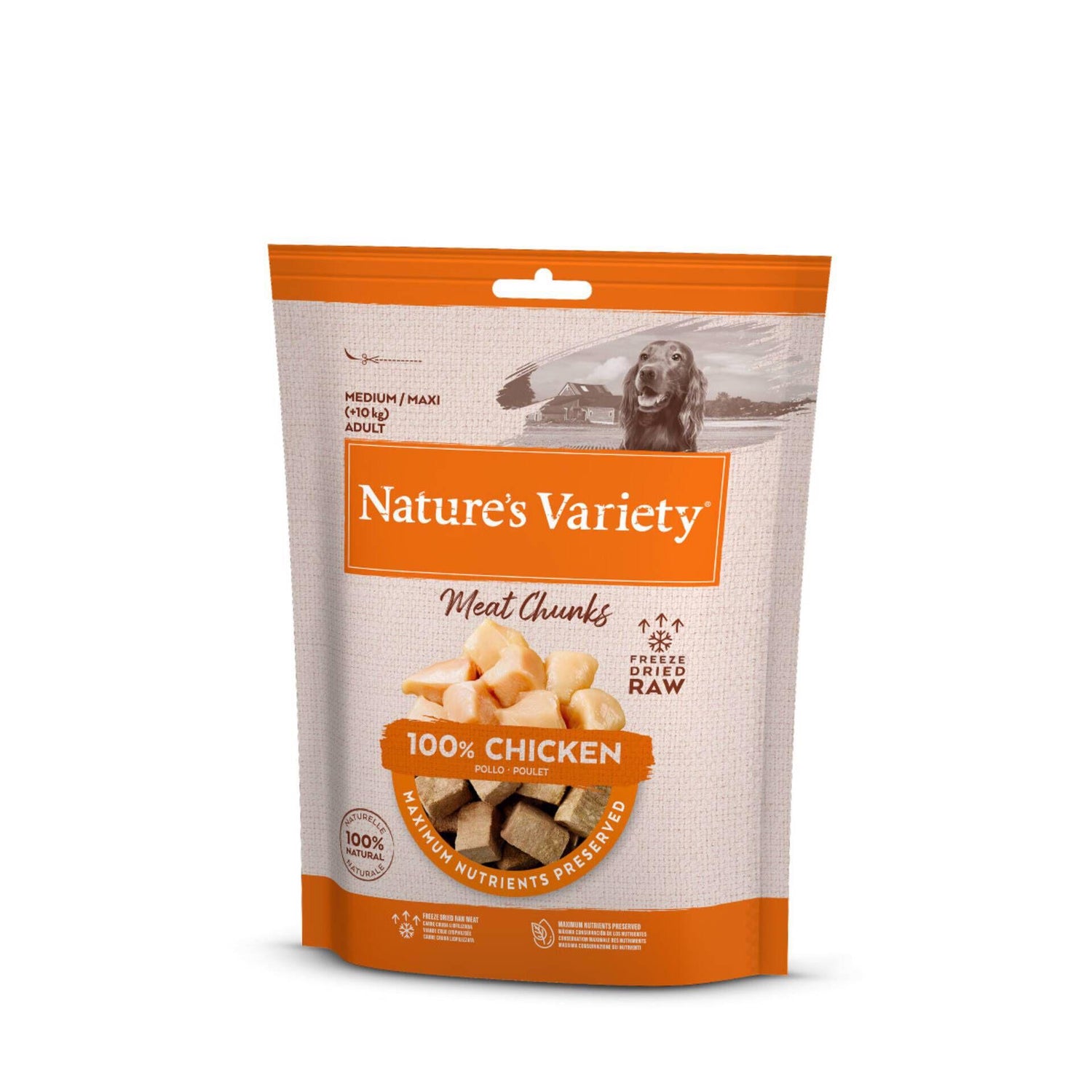 Snack para Cão Adulto Meat Chunks Natural Frango Nature'S Variety