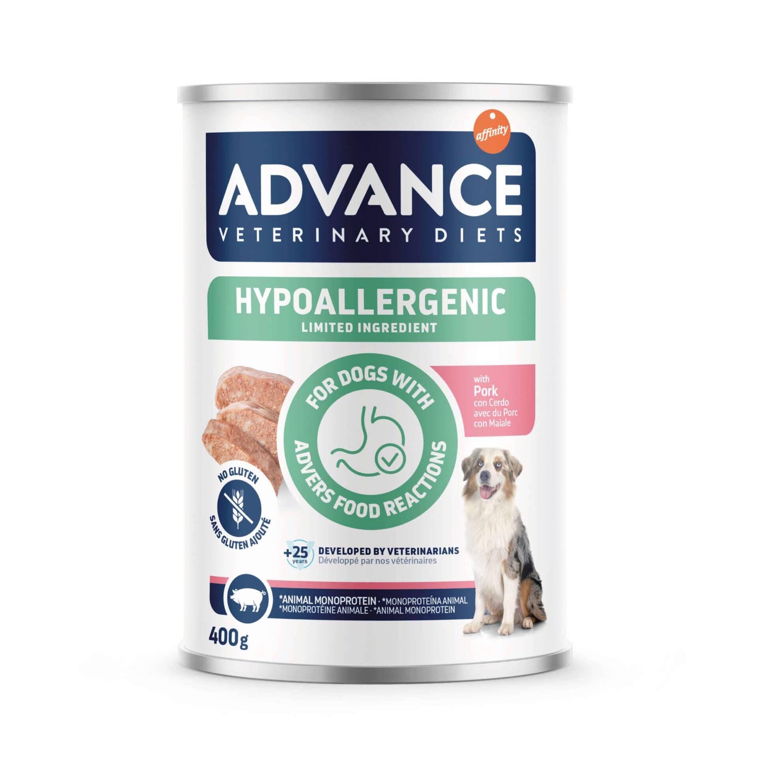 Comida Húmida para Cão Adulto Hypoallergenic Porco Affinity Advance Veterinary Diets