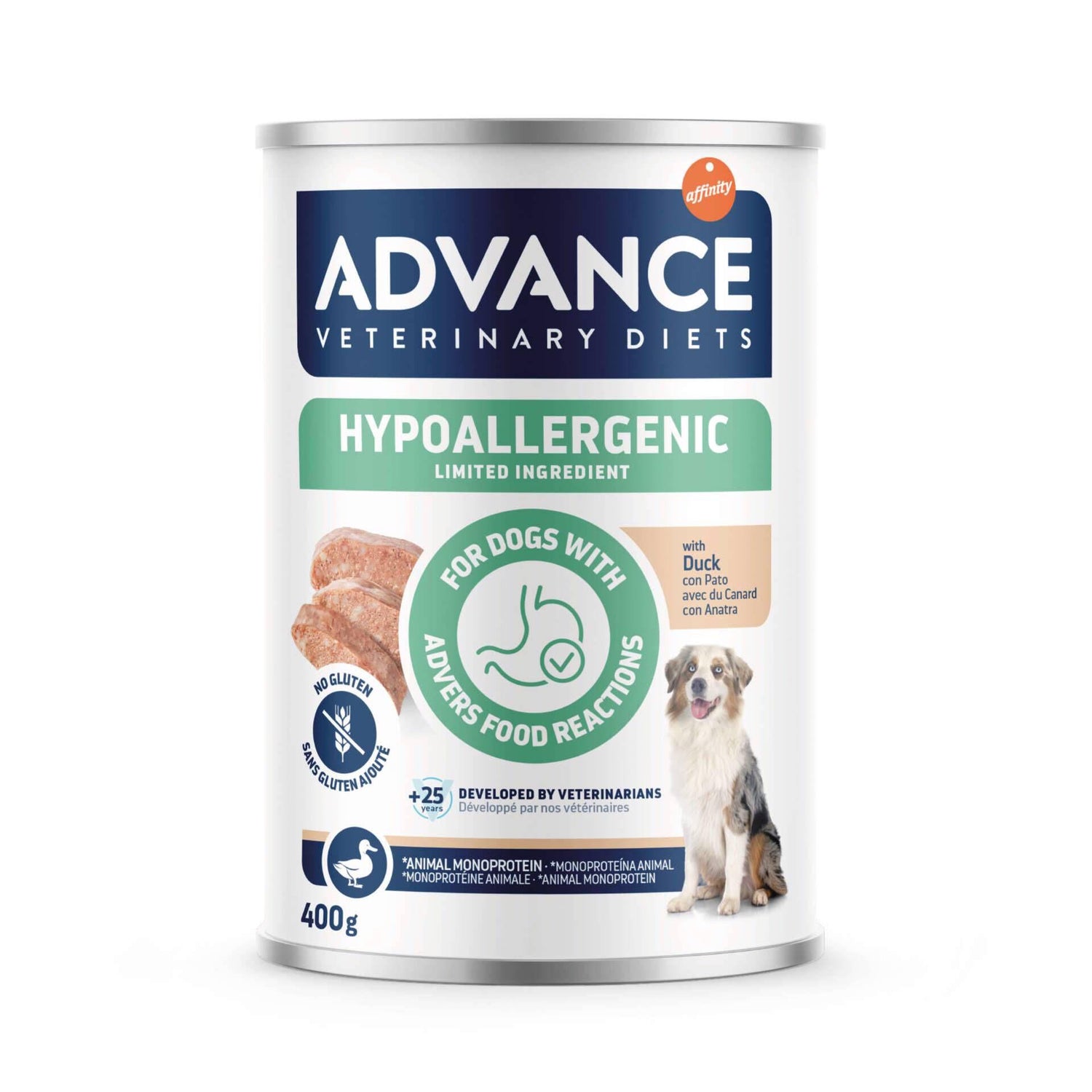 Comida Húmida para Cão Adulto Hypoallergenic Pato Affinity Advance Veterinary Diets