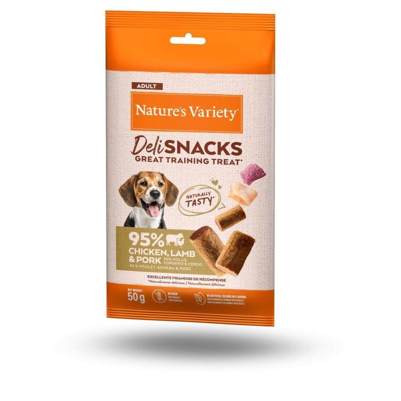 Snack para Cão Adulto Delisnacks Natural Frango e Cordeiro Nature'S Variety
