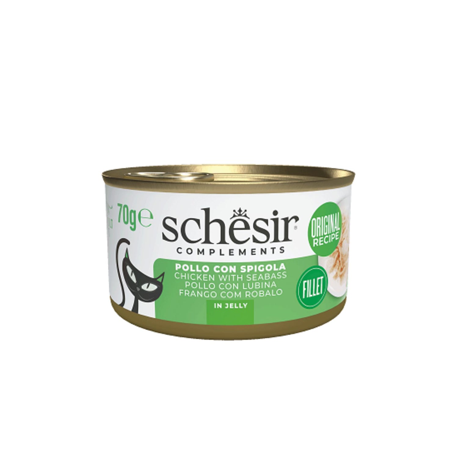 Comida Húmida para Gato Adulto Frango e Robalo Gelatina Schesir