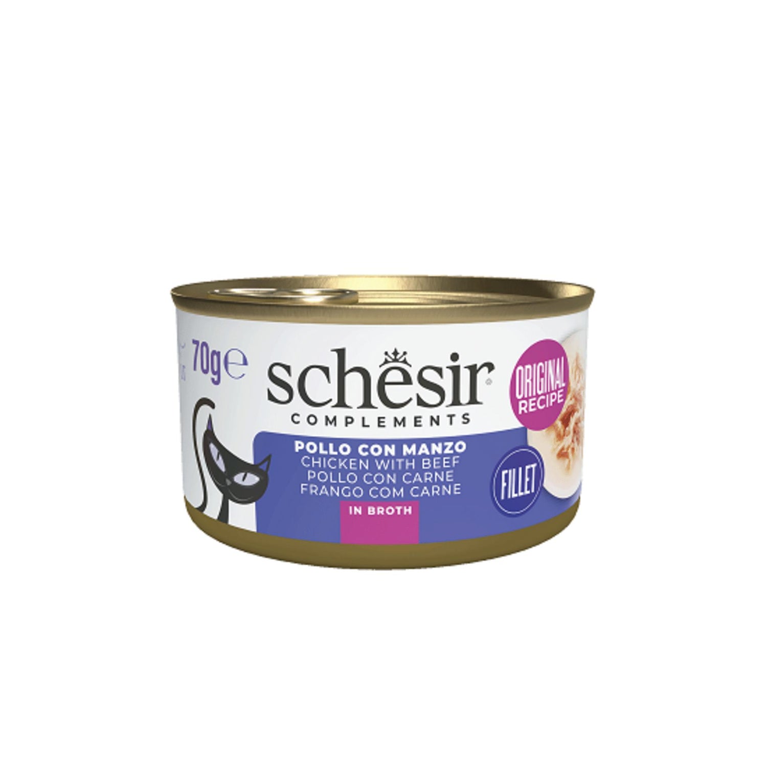 Pack Comida Húmida para Gato Adulto Frango com Carne em Caldo Schesir