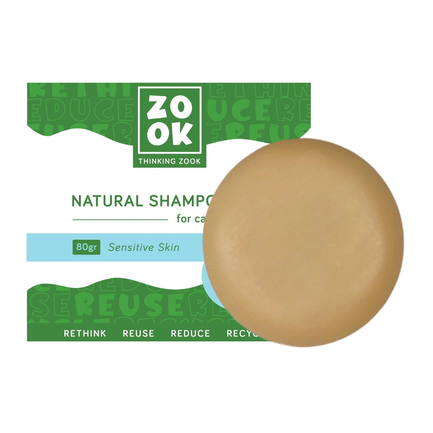 Champô Sólido para Cão e Gato Peles Sensíveis Zook