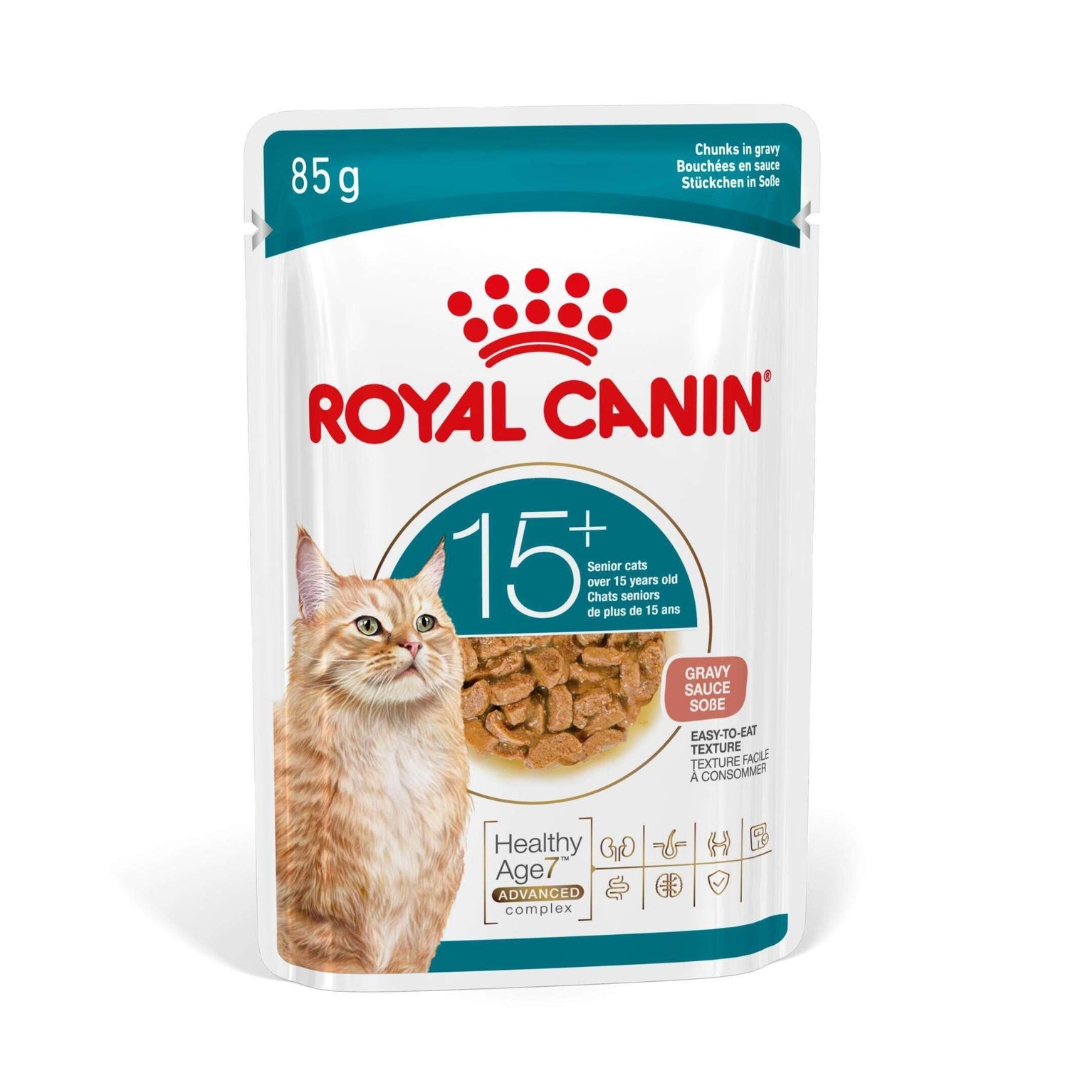 Pack Comida Húmida para Gato Sénior Ageing+15 em Molho Royal Canin