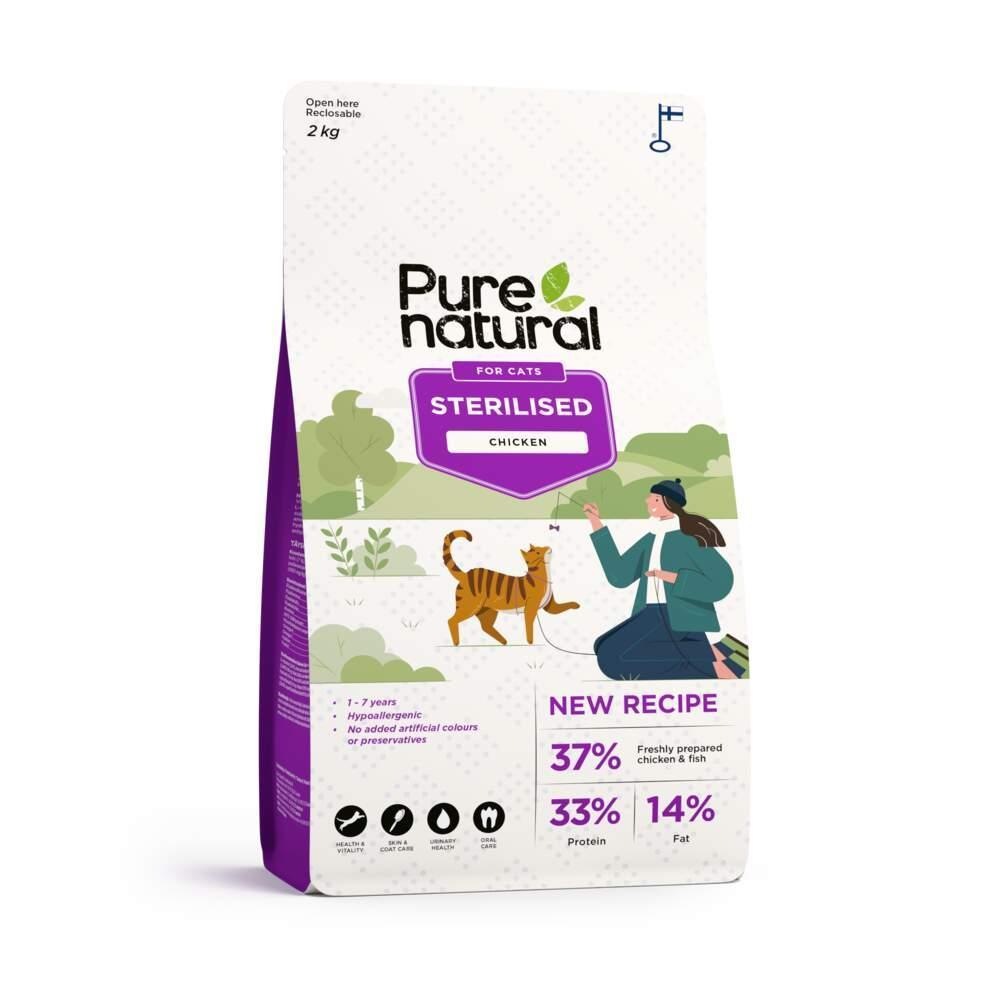 Ração para Gato Adulto Esterilizado Frango Purenatural