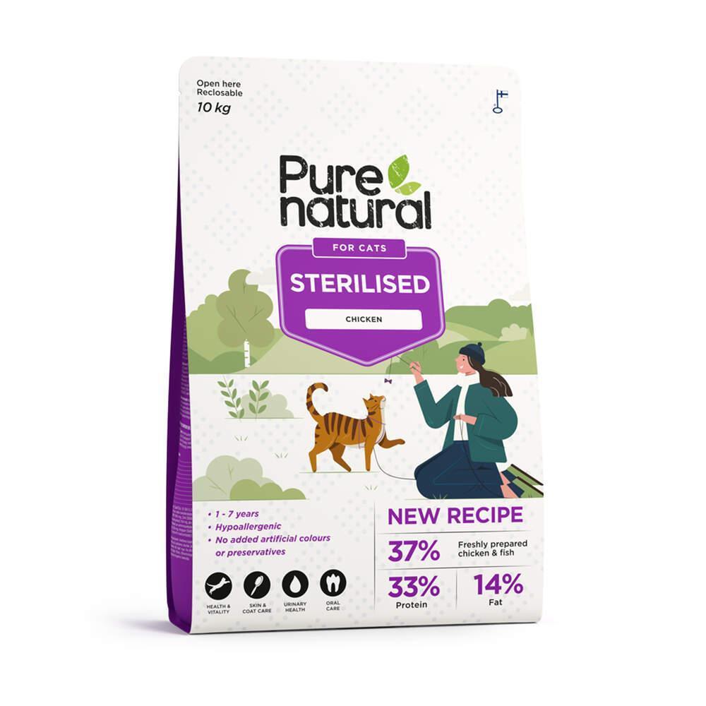 Ração para Gato Adulto Esterilizado Frango Purenatural