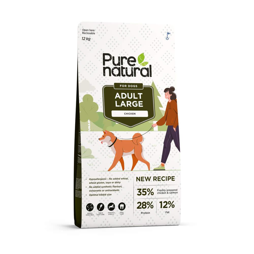 Ração para Cão Adulto Raças Grandes Frango Purenatural