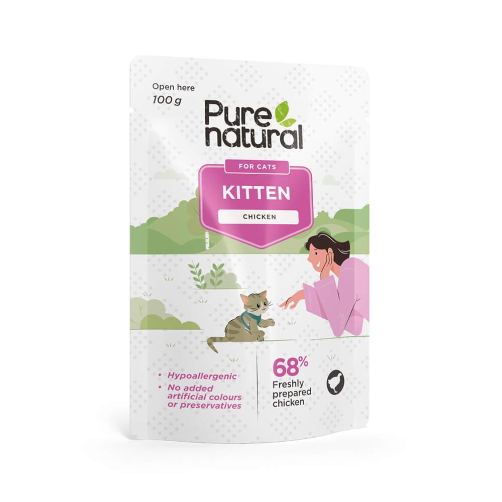 Comida Húmida para Gato Júnior Frango e Arroz Purenatural