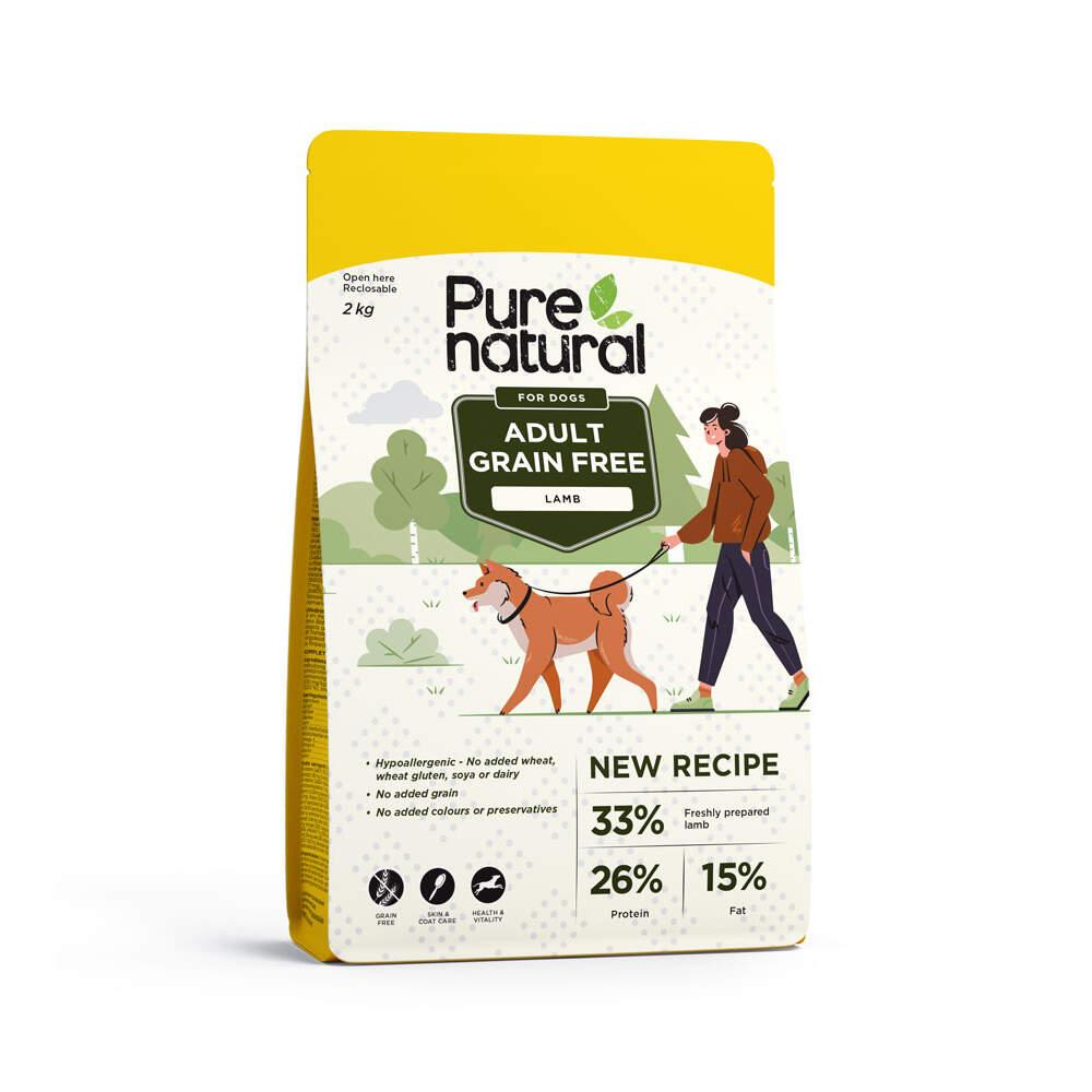 Ração para Cão Adulto Sem Cereais Cordeio Purenatural