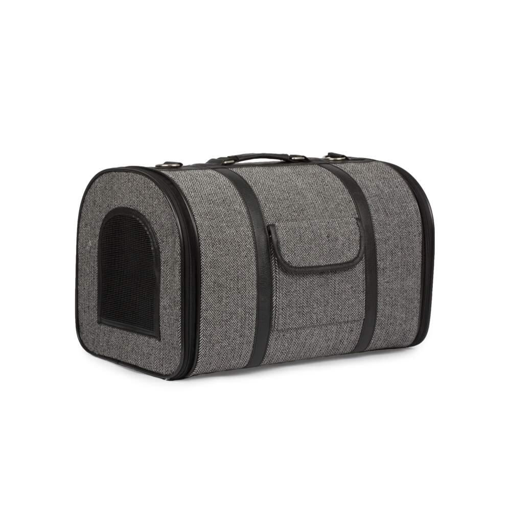 Transportadora Mala para Gato Cinza Basic