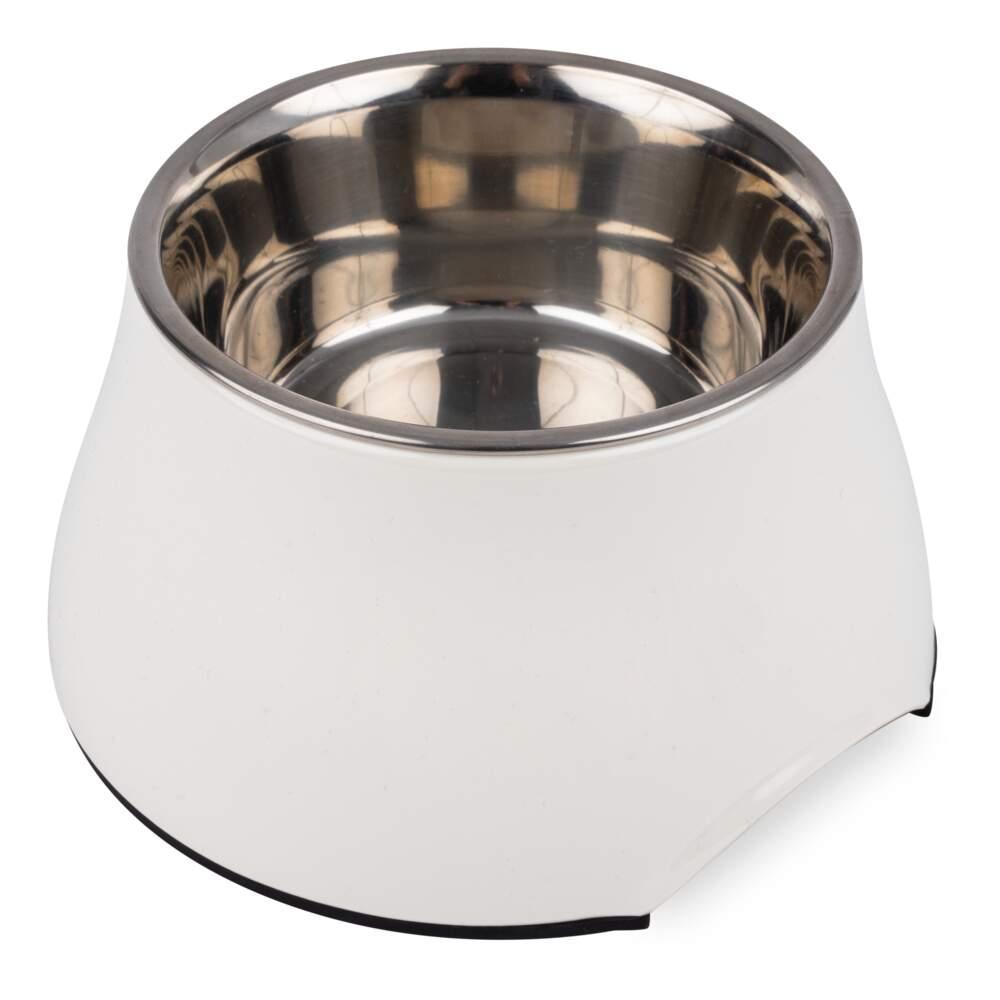 Comedouro Elevado Branco 300ml Basic