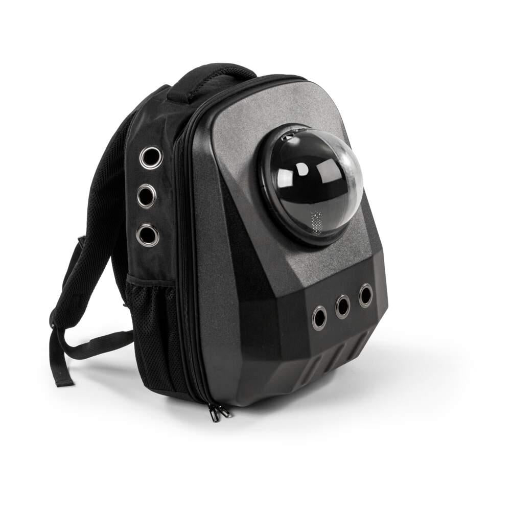 Transportadora Mochila Bubble para Gato Preta