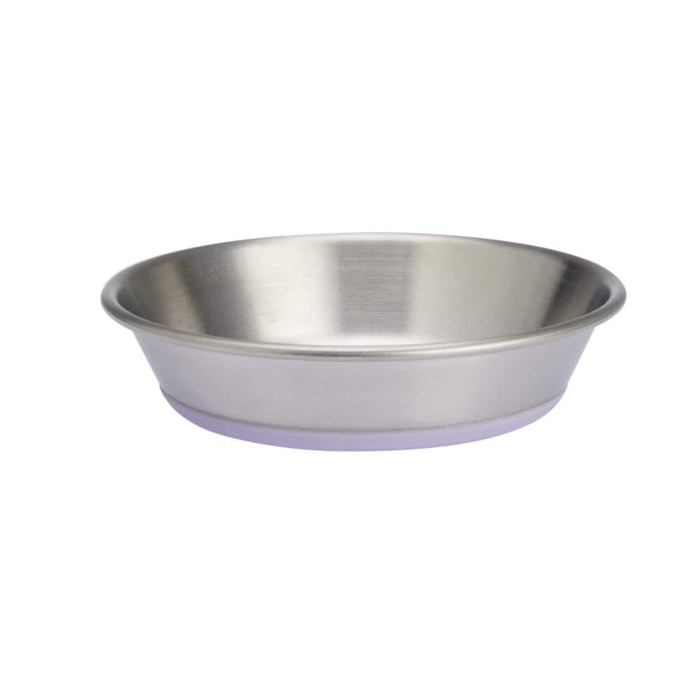 Comedouro Metálico com Silicone Lilás Basic