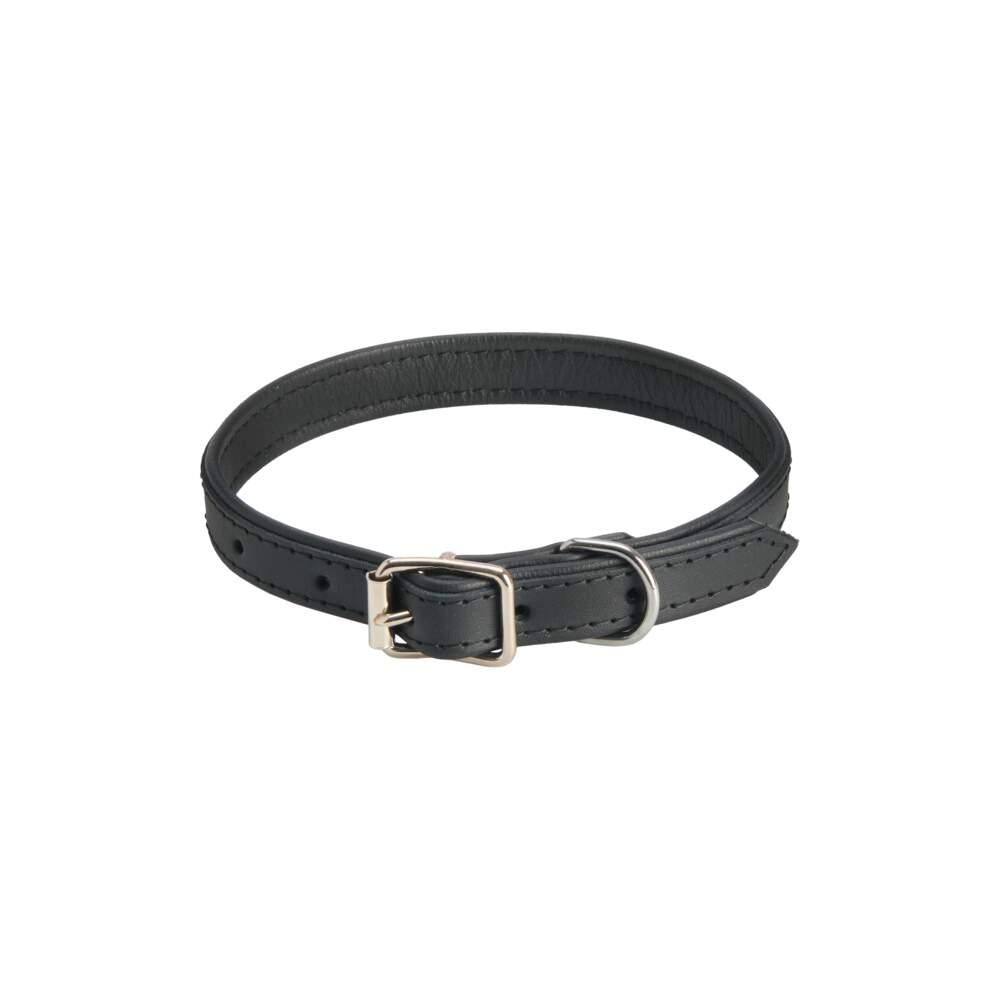 Coleira em Couro para Cão Preta 40cm Feel