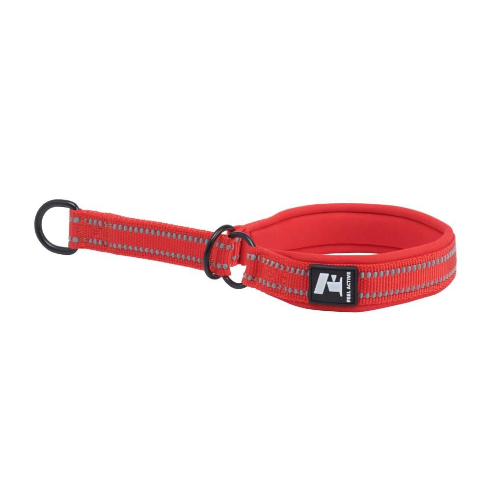 Coleira Slip para Cão Fiery Vermelha 30-40cm Feel Active