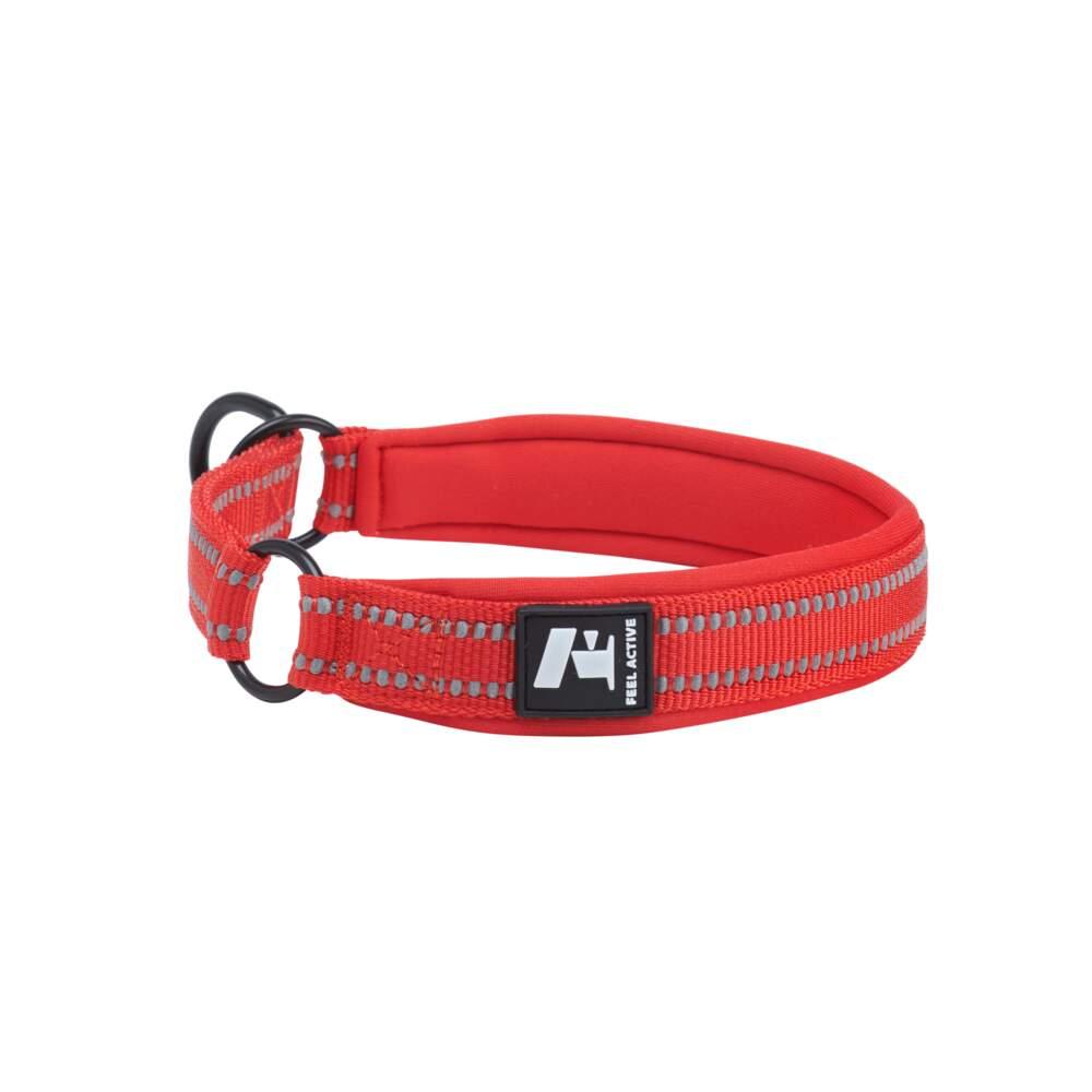 Coleira Slip para Cão Fiery Vermelha 35-45cm Feel Active