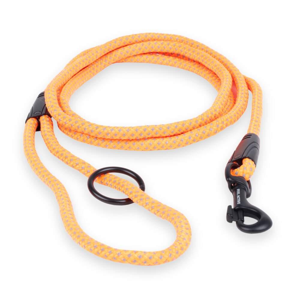 Trela em Corda para Cão Laranja 1.8m Feel Active