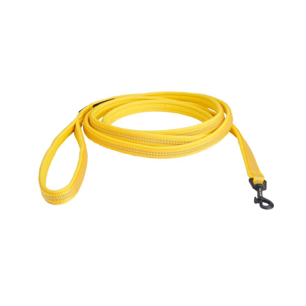 Trela Acolchoada para Cão Amarela 1x2m Feel Active