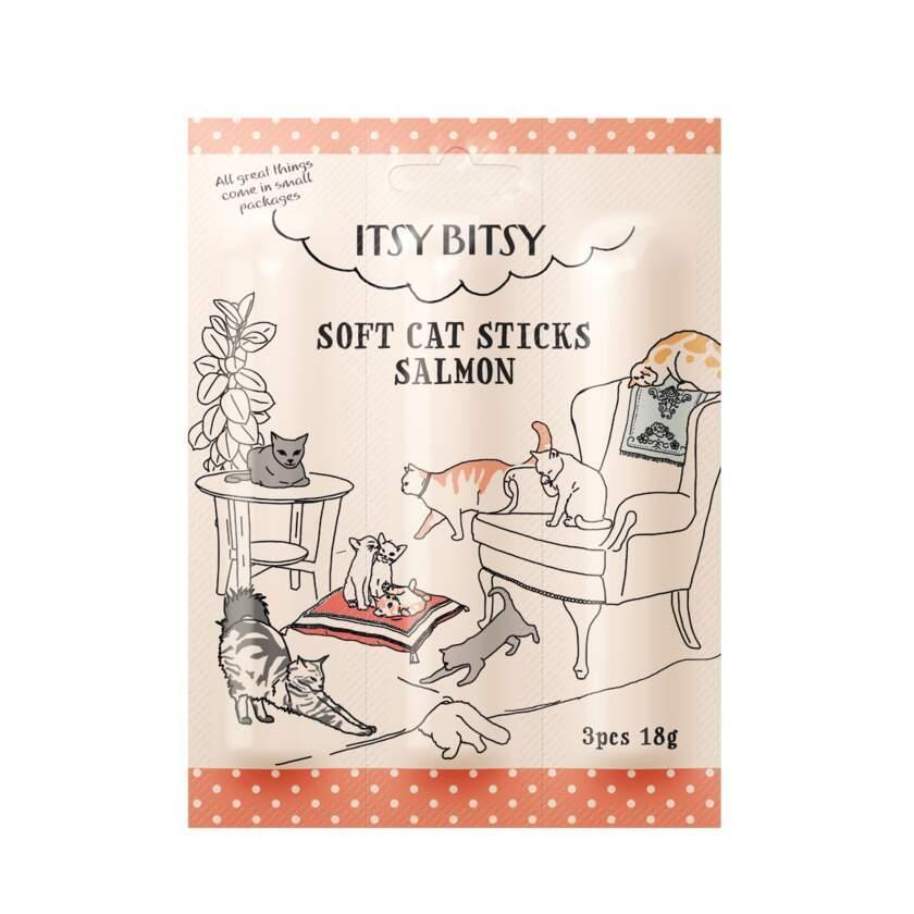 Snack Gato Sticks Salmão Itsybitsy 3Un