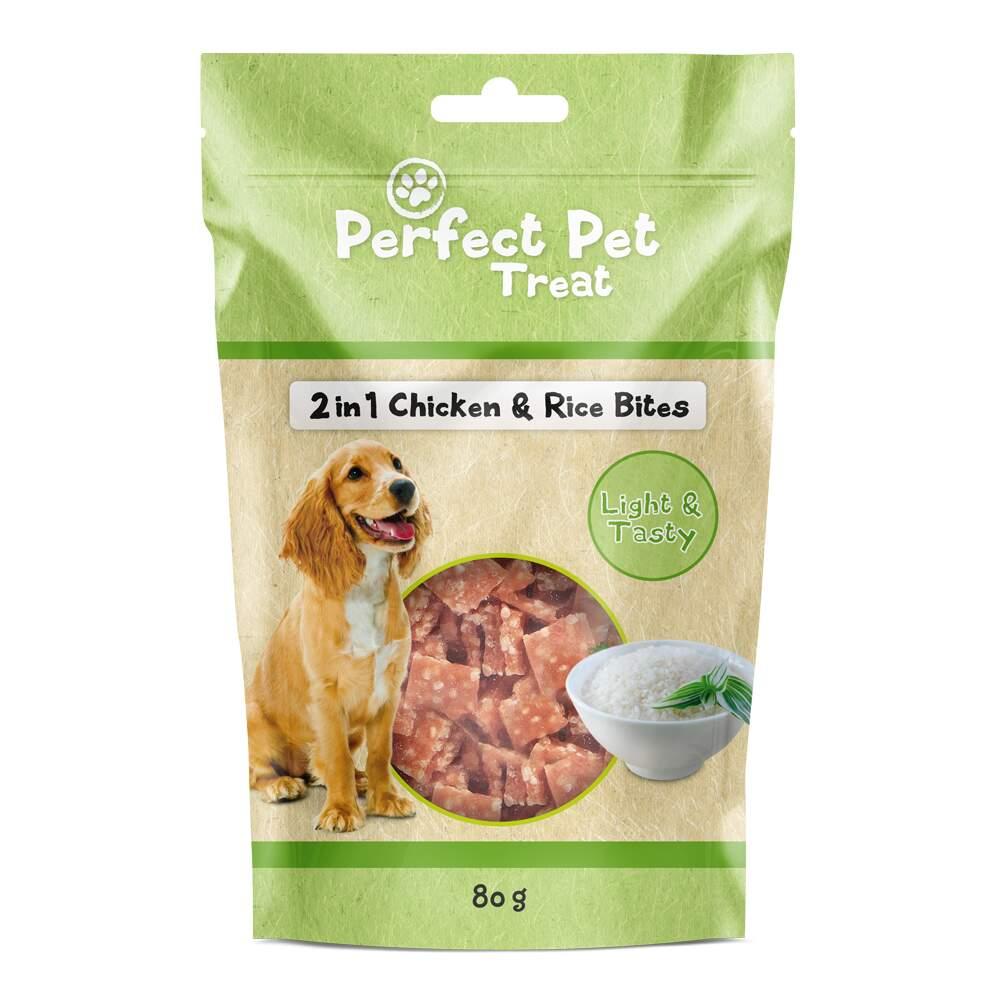 Snack para Cão 2 em 1 Frango e Arroz Perfect Pet