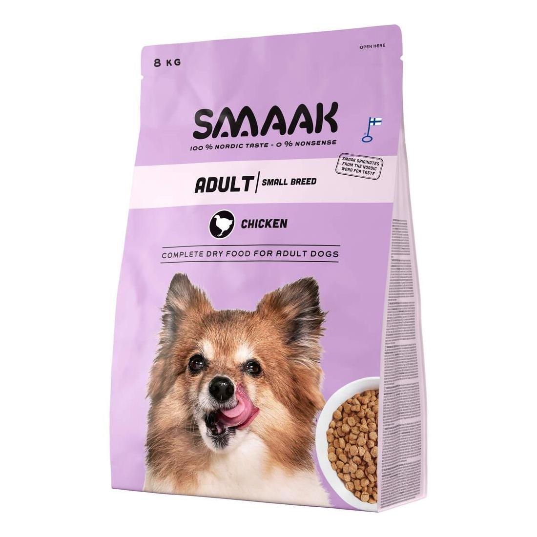 Ração para Cão Adulto Raças Pequenas Frango Smaak