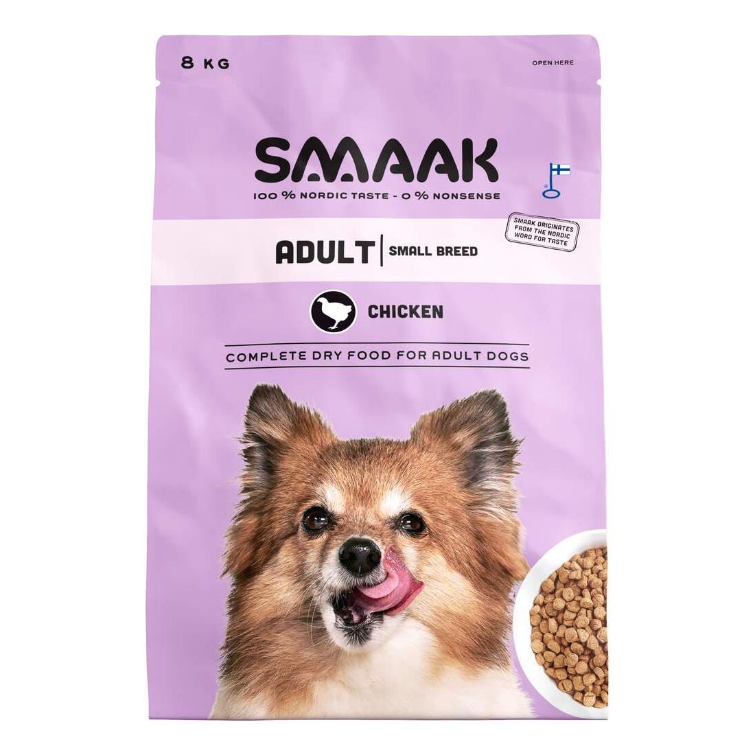 Ração para Cão Adulto Raças Pequenas Frango Smaak