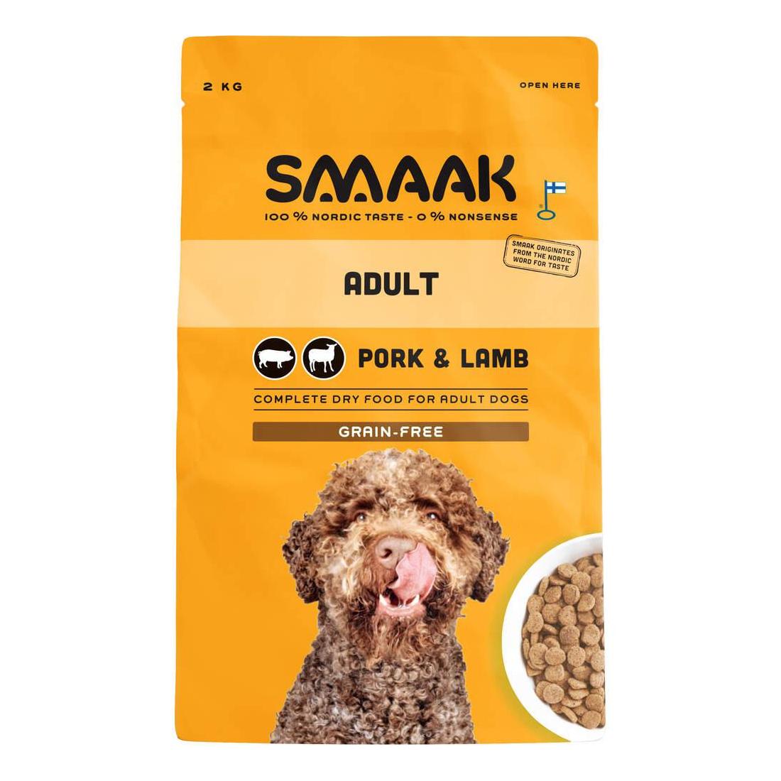 Ração para Cão Adulto Porco e Cordeiro Grain Free Smaak