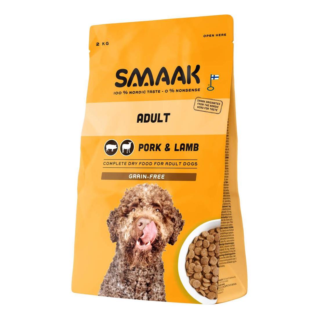 Ração para Cão Adulto Porco e Cordeiro Grain Free Smaak