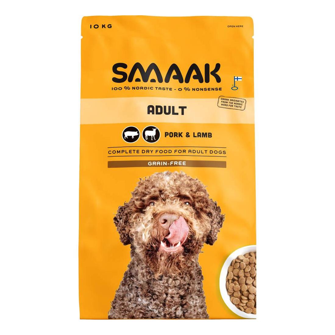 Ração para Cão Adulto Porco e Cordeiro Grain Free Smaak