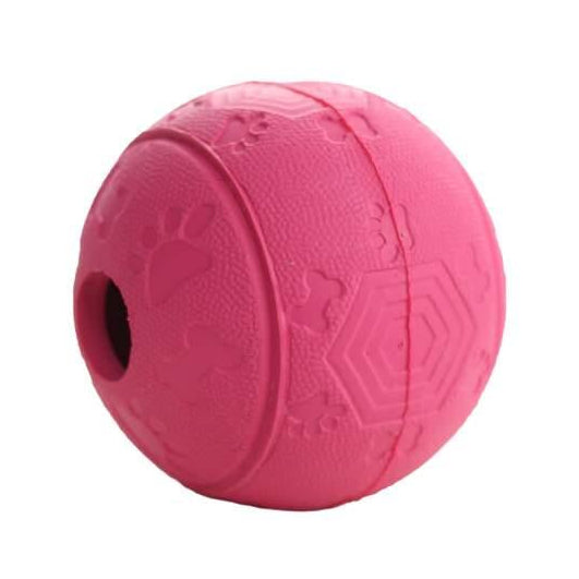 Brinquedo para Cão Bola para Snacks Rosa 8cm Little & Bigger