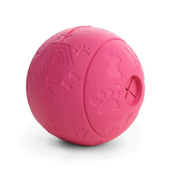 Brinquedo para Cão Bola para Snacks Rosa 11cm Little & Bigger