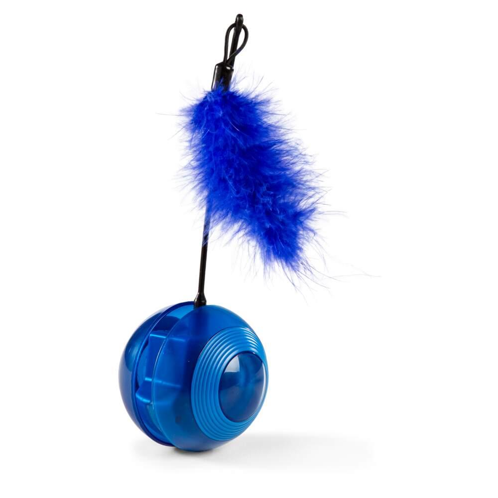 Brinquedo para Gato Bola com Som e Penas L&B