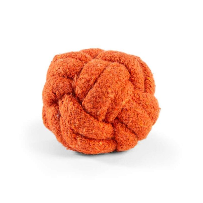 Brinquedo para Cão Bola com Corda Laranja 6cm Little & Bigger