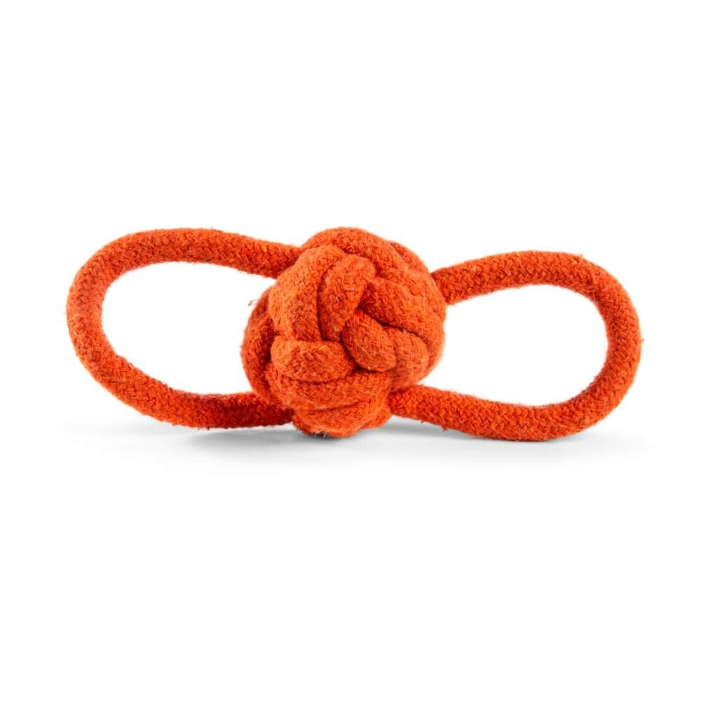 Bola Dupla de Corda Laranja para Cão Little & Bigger