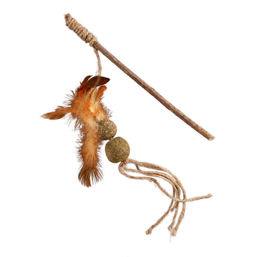 Brinquedo para Gato Vara com Bolas Matatabi L&B