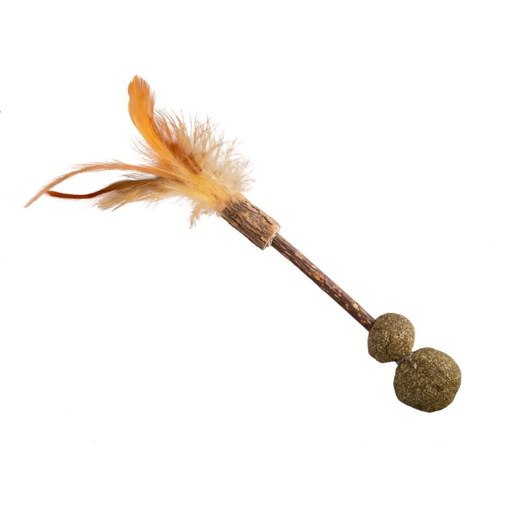 Stick com Penas e Bola para Gato Matatabi Little & Bigger